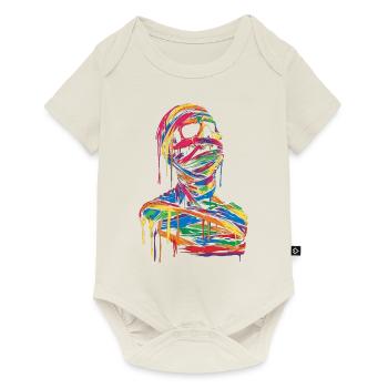 Momie Halloween Pop Art - Body à manches courtes Premium Bébé - blanc cassé - Devant
