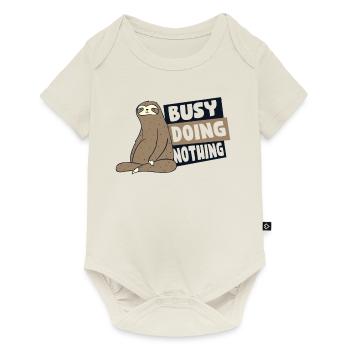 Busy Doing Nothing Brown-Throated Pilosa Folivora - Baby Premium short-sleeve bodysuit - off white - Front