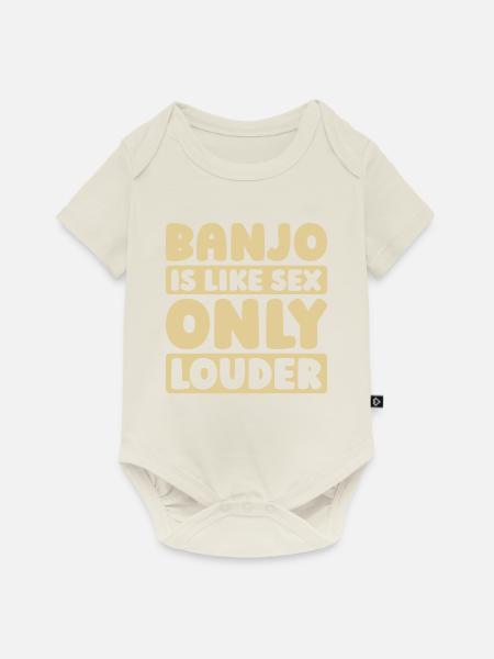 Banjo - Baby Premium Kurzarmbody - Naturweiß