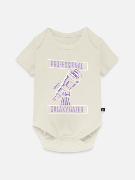 Astronom - Baby Premium Kurzarmbody - Naturweiß