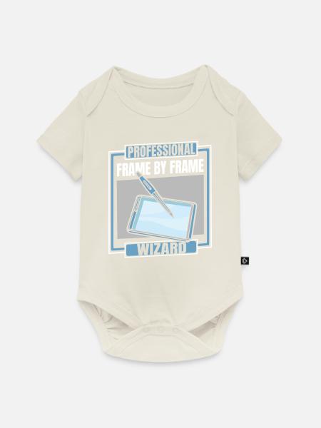 Animator - Baby Premium Kurzarmbody - Naturweiß