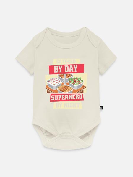Caterer - Baby Premium Kurzarmbody - Naturweiß