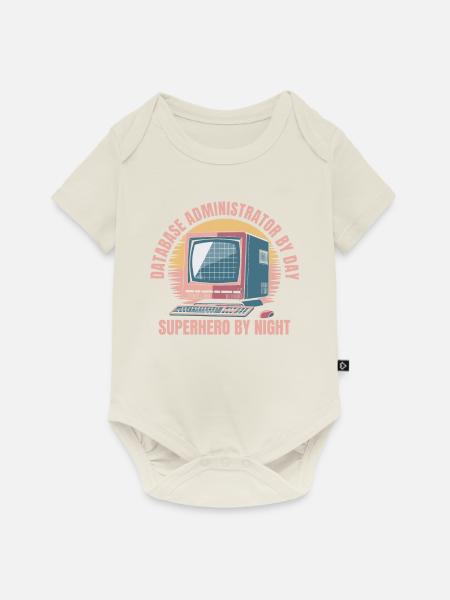 Datenbank Administrator - Baby Premium Kurzarmbody - Naturweiß