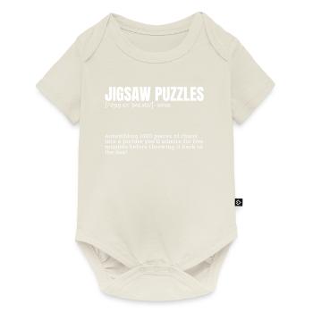 Définition amusante pour puzzles Loisirs d’intérieur - Body à manches courtes Premium Bébé - blanc cassé - Devant