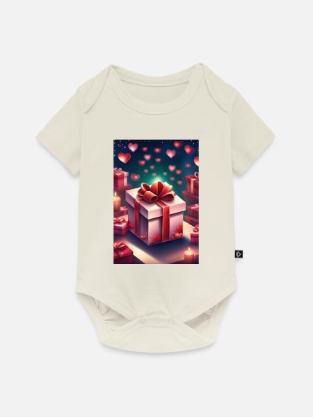 Geschenk voller Liebe - Baby Premium Kurzarmbody - Naturweiß