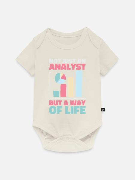 Analytiker - Baby Premium Kurzarmbody - Naturweiß