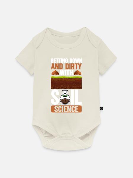Bodenwissenschaftler Soil Science - Baby Premium Kurzarmbody - Naturweiß
