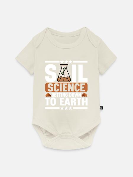Bodenwissenschaftler Soil Science - Baby Premium Kurzarmbody - Naturweiß