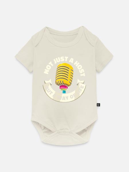 Gastgeber - Baby Premium Kurzarmbody - Naturweiß