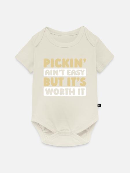 Banjo - Baby Premium Kurzarmbody - Naturweiß