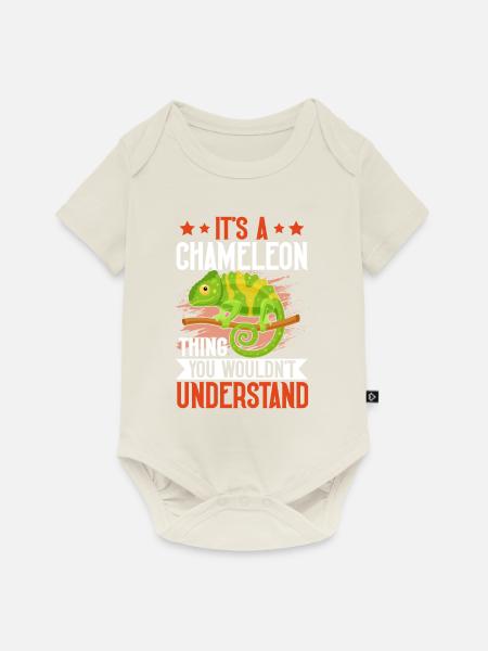 Chameleon Gifts - Baby Premium Kurzarmbody - Naturweiß