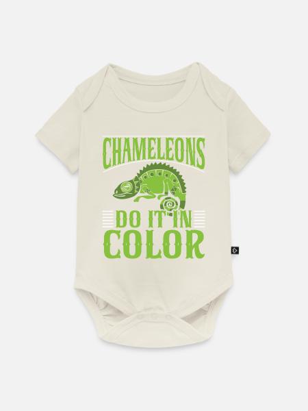 Chameleon Gifts - Baby Premium Kurzarmbody - Naturweiß