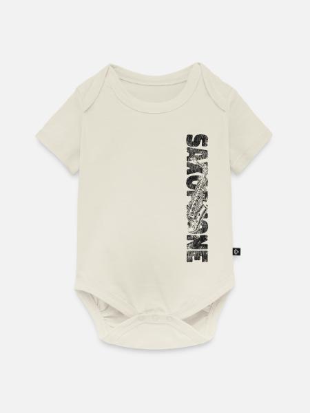 Saxophone Saxophone - Baby Premium Kurzarmbody - Naturweiß