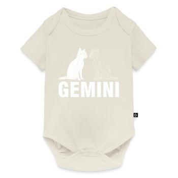 Gémeaux - Body à manches courtes Premium Bébé - blanc cassé - Devant