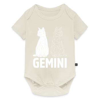 Gémeaux - Body à manches courtes Premium Bébé - blanc cassé - Devant