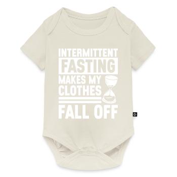 Jeûne intermittent Jeûne intermittent - Body à manches courtes Premium Bébé - blanc cassé - Devant