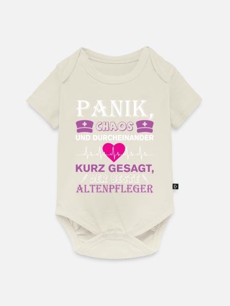 Altenpfleger Geschenk Altenpflege Pflegefachkraft - Baby Premium Kurzarmbody - Naturweiß