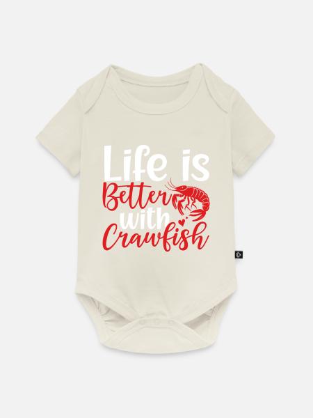 Crawfish Gifts - Baby Premium Kurzarmbody - Naturweiß