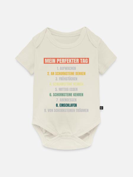 Schornsteinfeger Herren - Baby Premium Kurzarmbody - Naturweiß