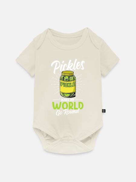 Gewürzgurke Essiggurke - Baby Premium Kurzarmbody - Naturweiß