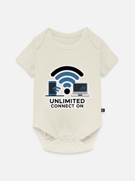 ONLINE - Baby Premium Kurzarmbody - Naturweiß