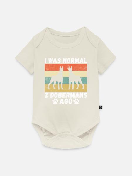 Doberman Gifts - Baby Premium Kurzarmbody - Naturweiß