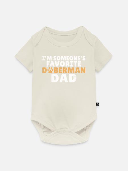 Doberman Gifts - Baby Premium Kurzarmbody - Naturweiß