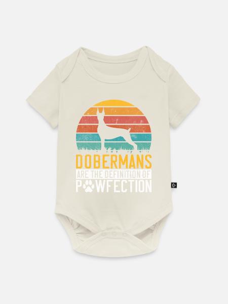 Doberman Gifts - Baby Premium Kurzarmbody - Naturweiß
