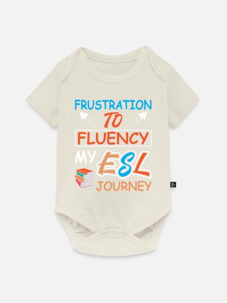 ESL-Lehrer ESL Unterricht - Baby Premium Kurzarmbody - Naturweiß