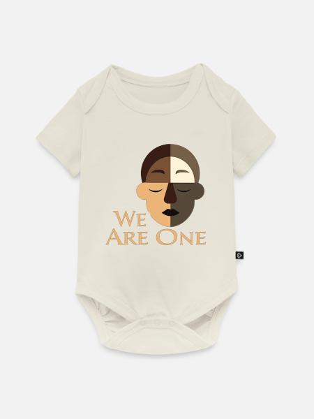 We Are One Vielfalt Gleichberechtigung Toleranz - Baby Premium Kurzarmbody - Naturweiß