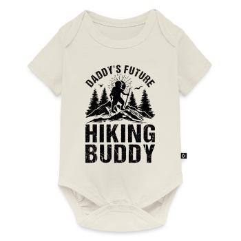 Daddy's Future Hiking Buddy - Hiking Kids - Baby Premium Kurzarmbody - Naturweiß - Vorne