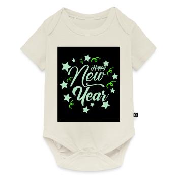 Nouvel An 7 - Body à manches courtes Premium Bébé - blanc cassé - Devant