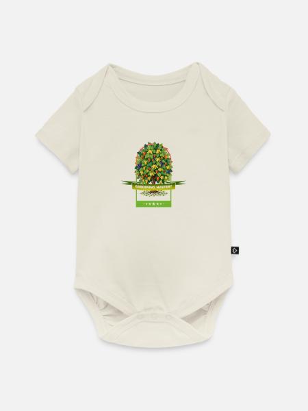 Gartenarbeit Meisterschaft Obstbaum - Baby Premium Kurzarmbody - Naturweiß