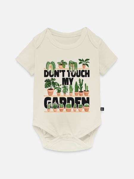 Plant Lover Gardening Don't Touch - Baby Premium Kurzarmbody - Naturweiß