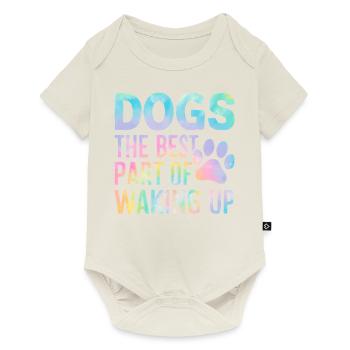 Cadeaux de grand-mère pour chien - Body à manches courtes Premium Bébé - blanc cassé - Devant