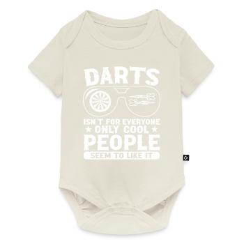 Dart Dartspieler Dartspiel Herren - Baby Premium Kurzarmbody - Naturweiß - Vorne