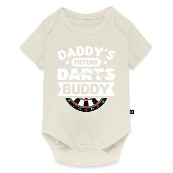 Dart Dartspieler Dartspiel Herren - Baby Premium Kurzarmbody - Naturweiß - Vorne