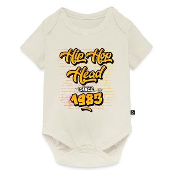 Hip-Hop Head Since 1983 - 42 Years of Street Beats - Baby Premium short-sleeve bodysuit - off white - Front