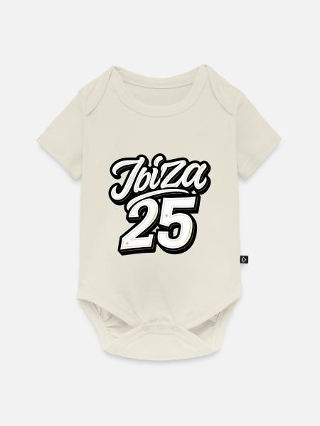 Ibiza 2025 Trikot - Baby Premium Kurzarmbody - Naturweiß