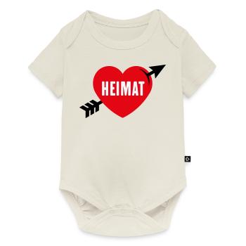 Heimatliebe (Heimat, Heimatland, Heimatstadt / 3C) - Baby Premium Kurzarmbody - Naturweiß - Vorne