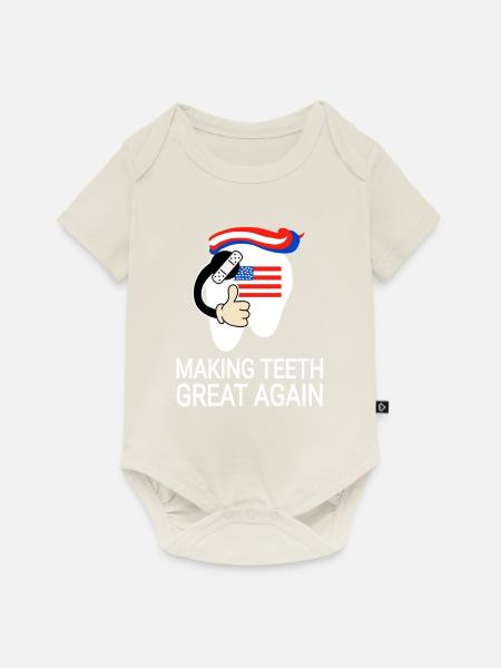 Zahnarzthelferinnen - Baby Premium Kurzarmbody - Naturweiß