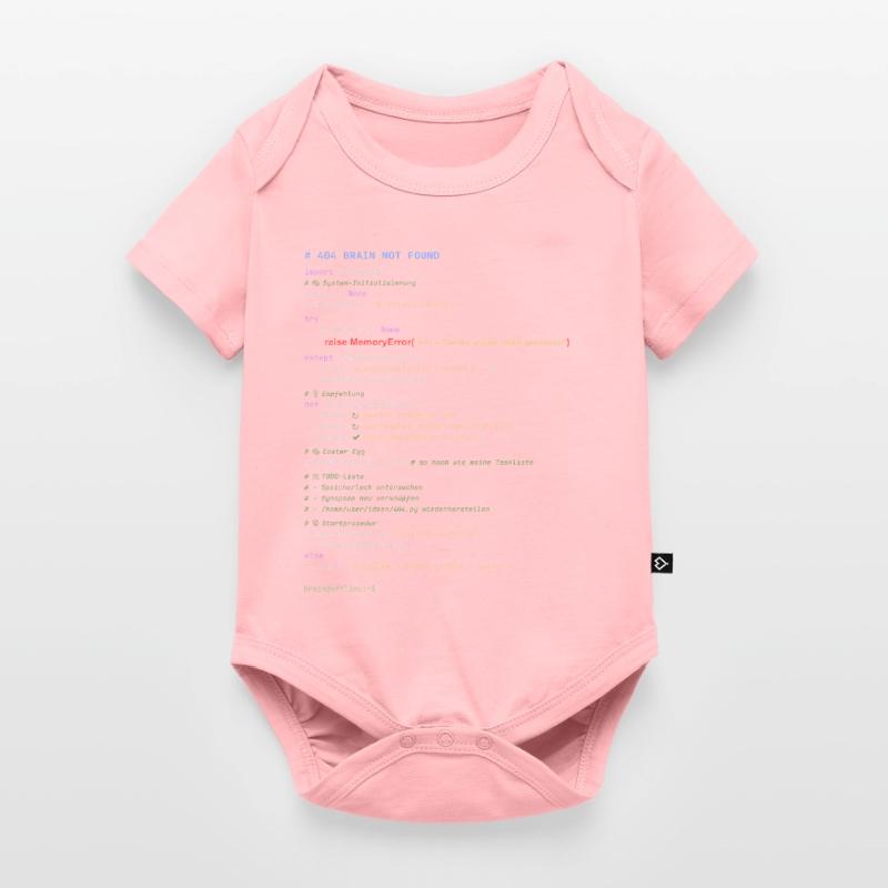 404 Cerveau introuvable Code Python Body à manches courtes Premium Bébé