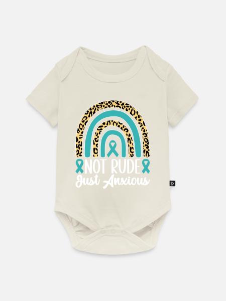 Angststörung Anxiety disorder - Baby Premium Kurzarmbody - Naturweiß