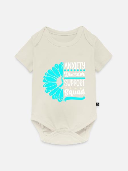 Angststörung Anxiety disorder - Baby Premium Kurzarmbody - Naturweiß