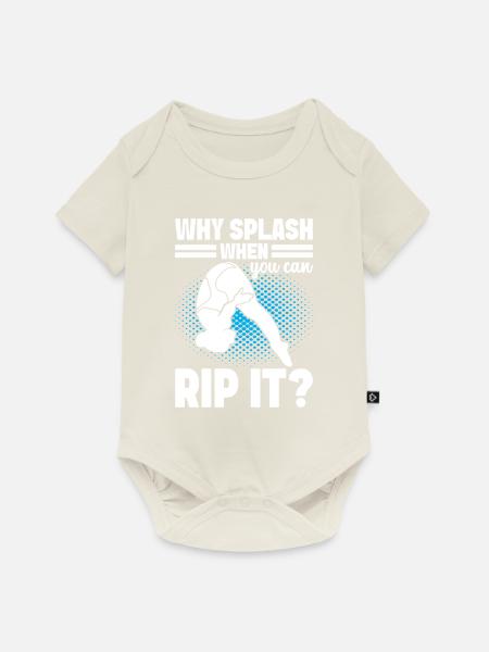 Kunstspringen Turmspringer Sprungbrett - Baby Premium Kurzarmbody - Naturweiß