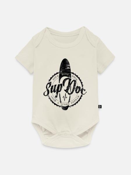 Sup Doc - Baby Premium Kurzarmbody - Naturweiß