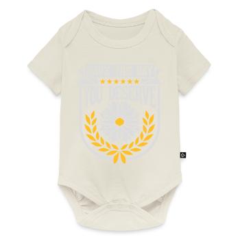 the day you deserve - Baby Premium short-sleeve bodysuit - off white - Front