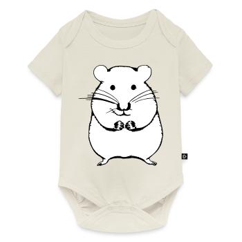 Hamster cute animal rodent animals pet vector 8 - Baby Premium short-sleeve bodysuit - off white - Front