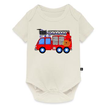 Enfants du camion de pompiers - Body à manches courtes Premium Bébé - blanc cassé - Devant