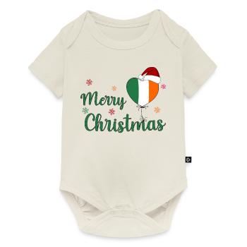 Merry Christmas Ireland - Baby Premium short-sleeve bodysuit - off white - Front